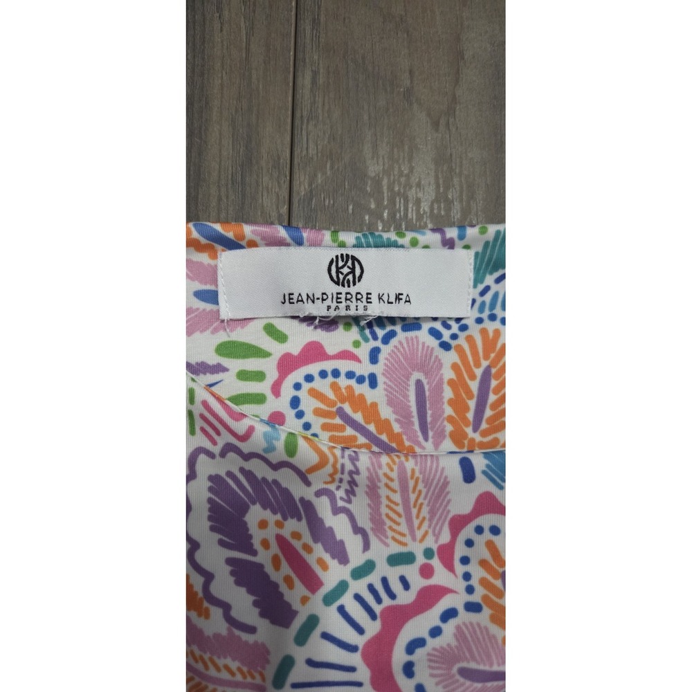 Jean Pierre Klifa Floral Colorful Sleeveless Dress Women S - Picture 3 of 5